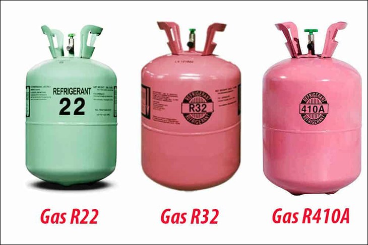 các loại gas dùng cho máy lạnh